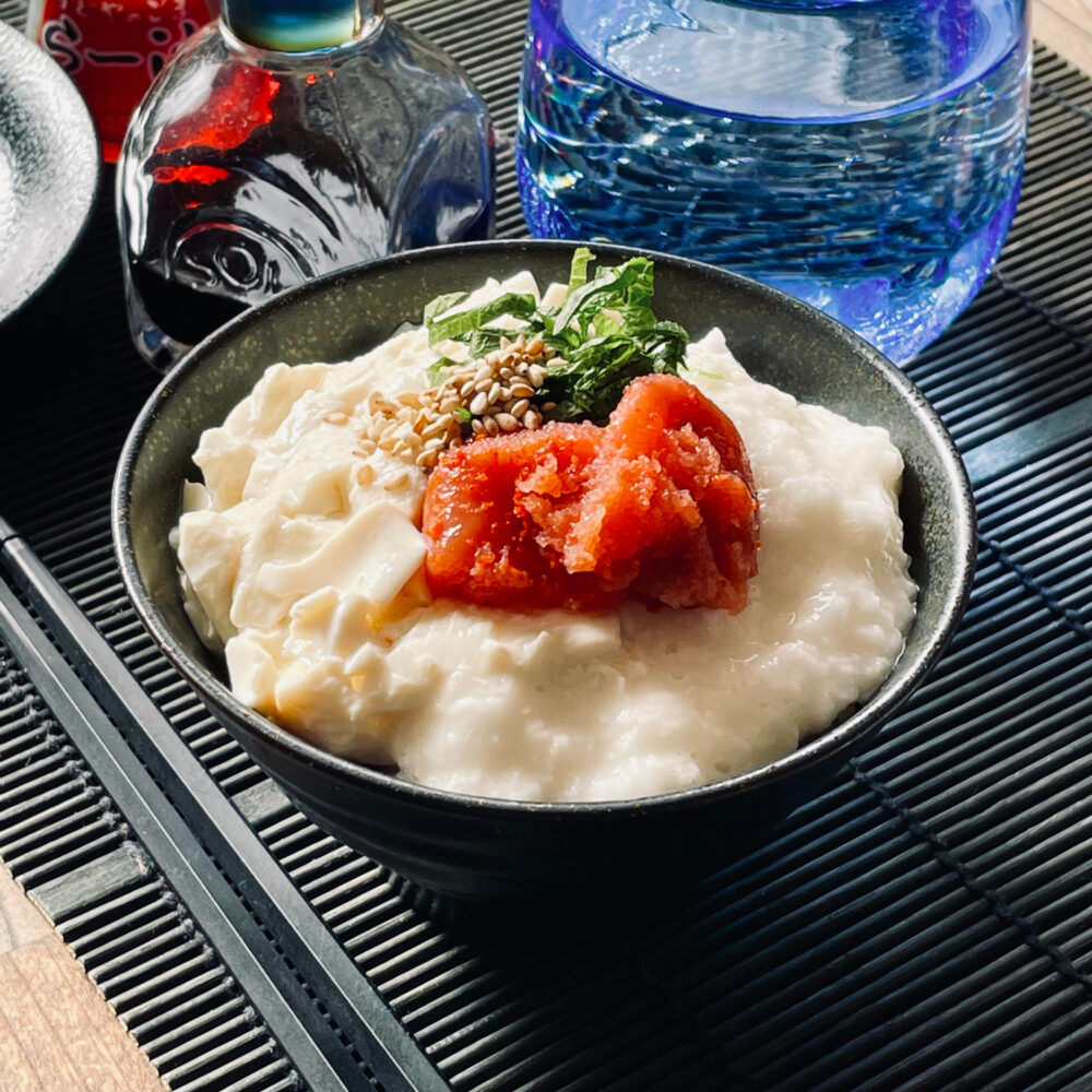 明太とろろ豆腐丼