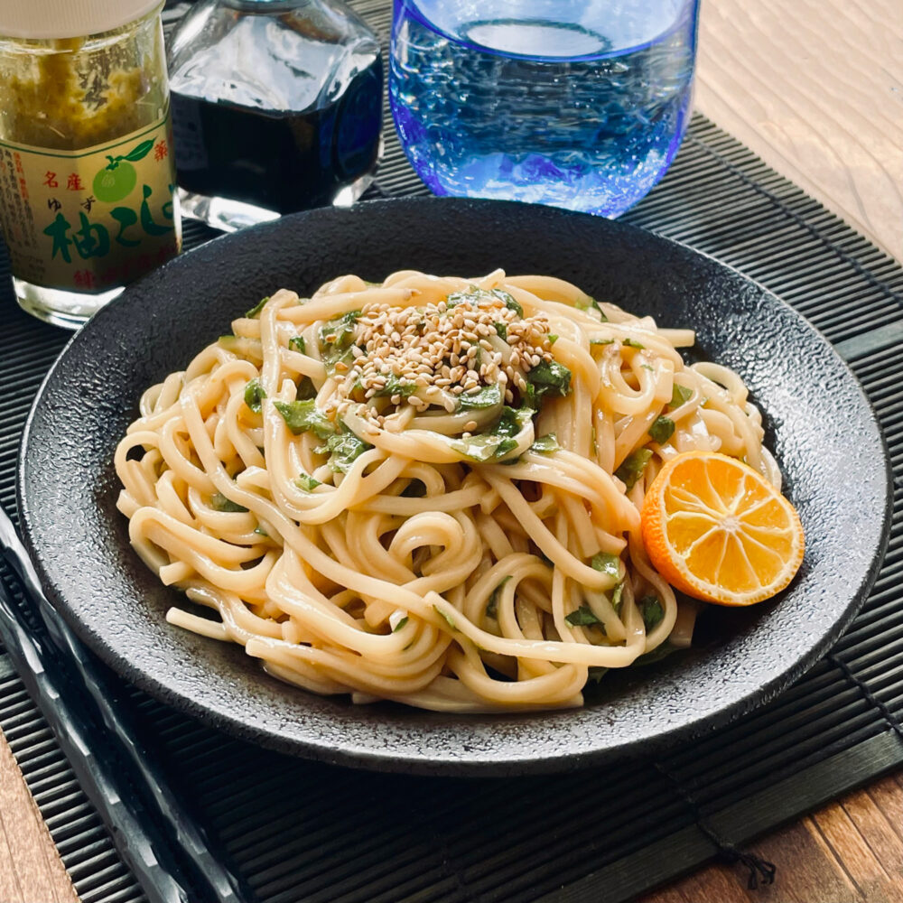 青じそ柚子胡椒マヨうどん