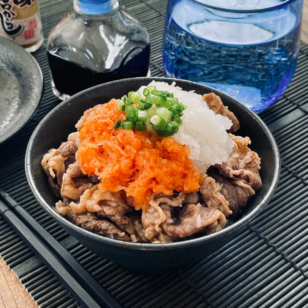 紅白牛丼