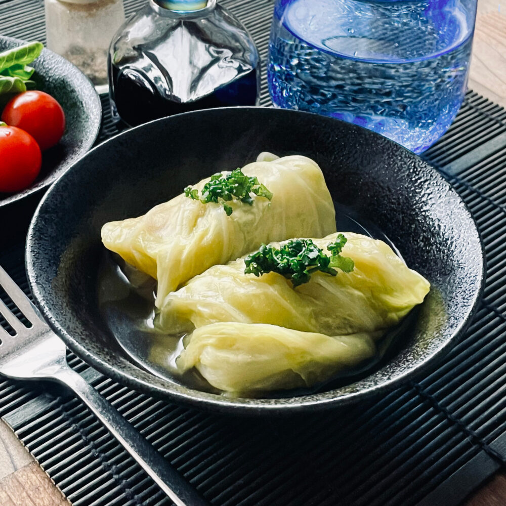 魚肉ソーセージのロールキャベツ