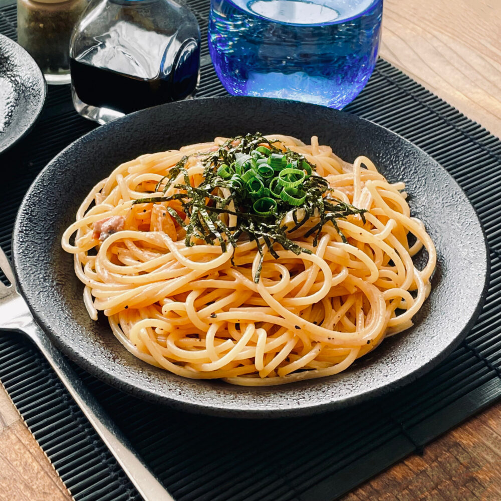 塩辛のクリームパスタ