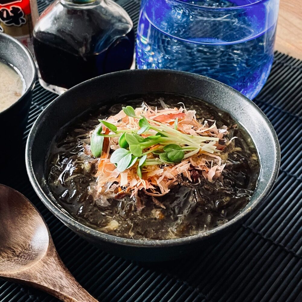 もずく丼（わさび醤油ver.）