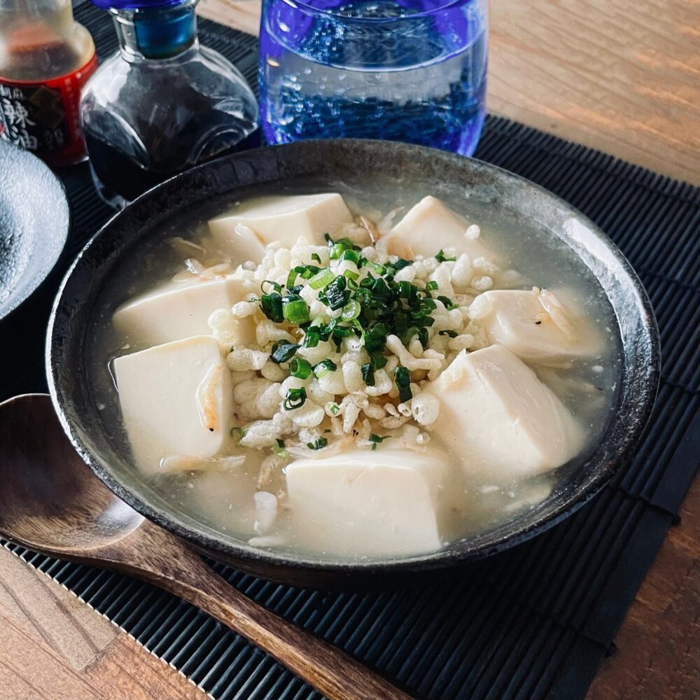 豆腐と干しエビのからしめし