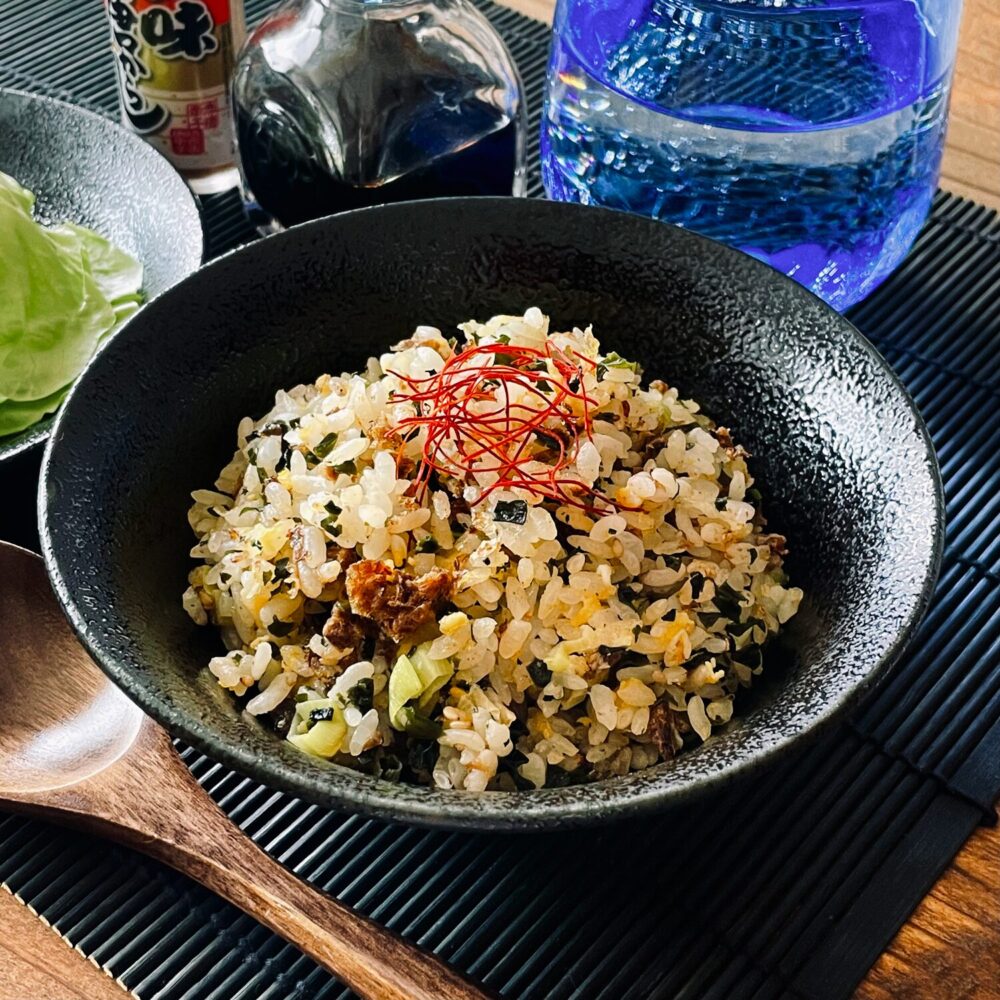 しそわかめと鰹節の炒飯