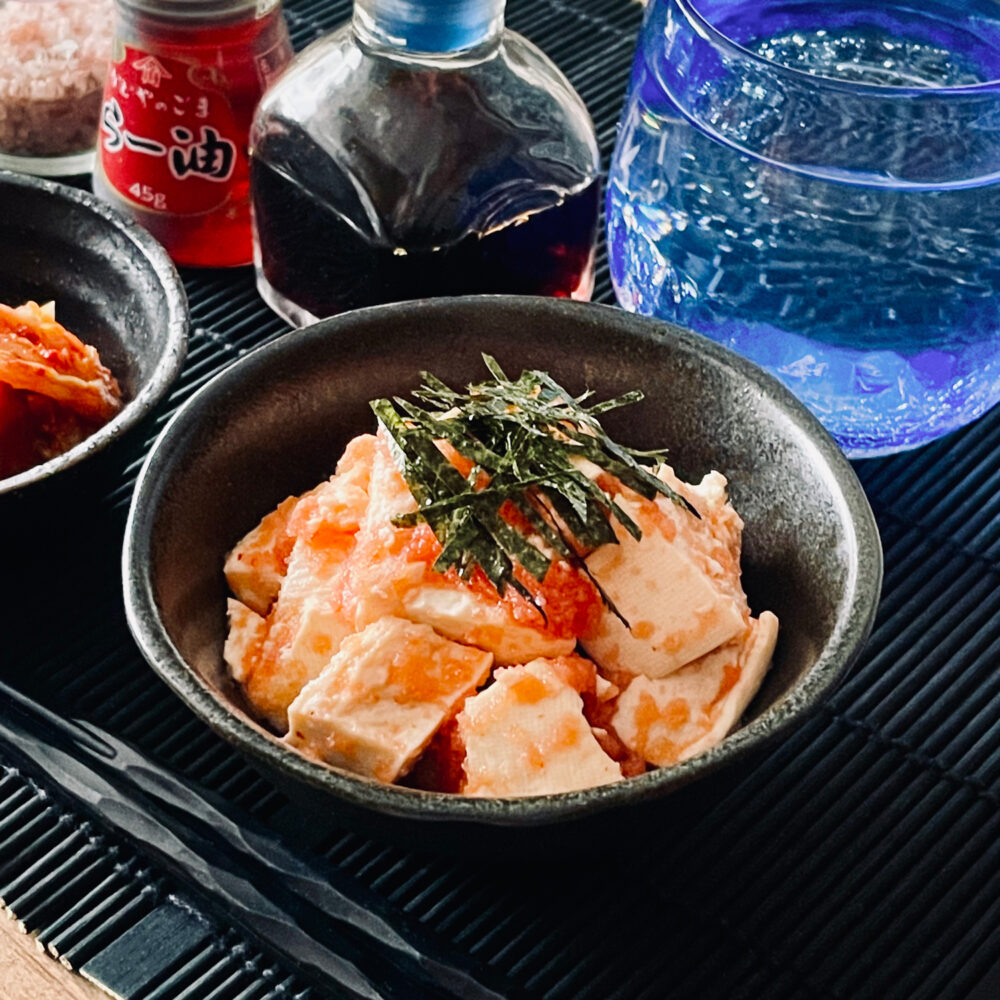くずし豆腐の明太子和え