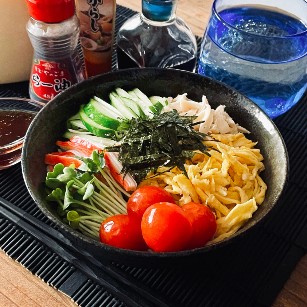家にあったもので「冷やし中華」