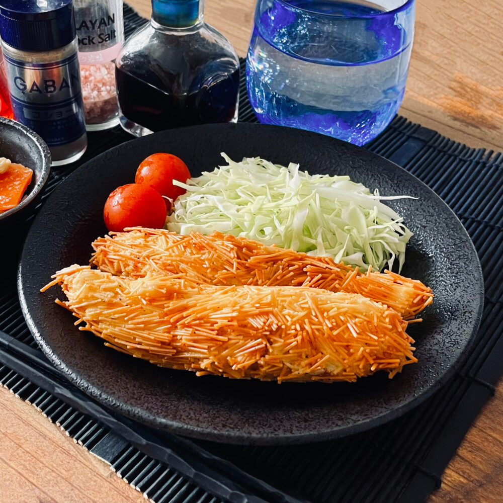 広島県三原市の給食メニュー「みのむし揚げ」