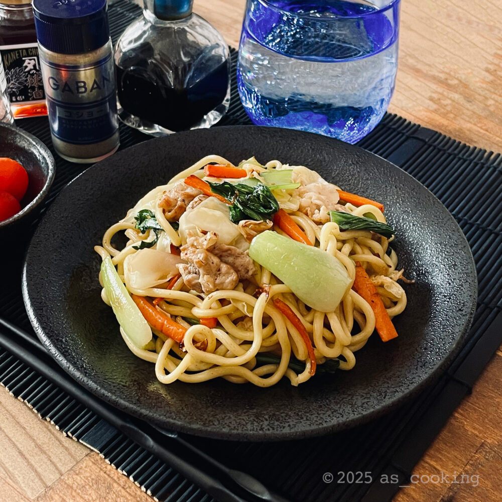 野菜たっぷり和風塩焼きそば
