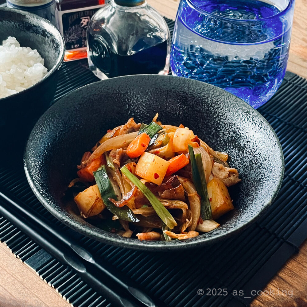 じゃがぶたキムチ