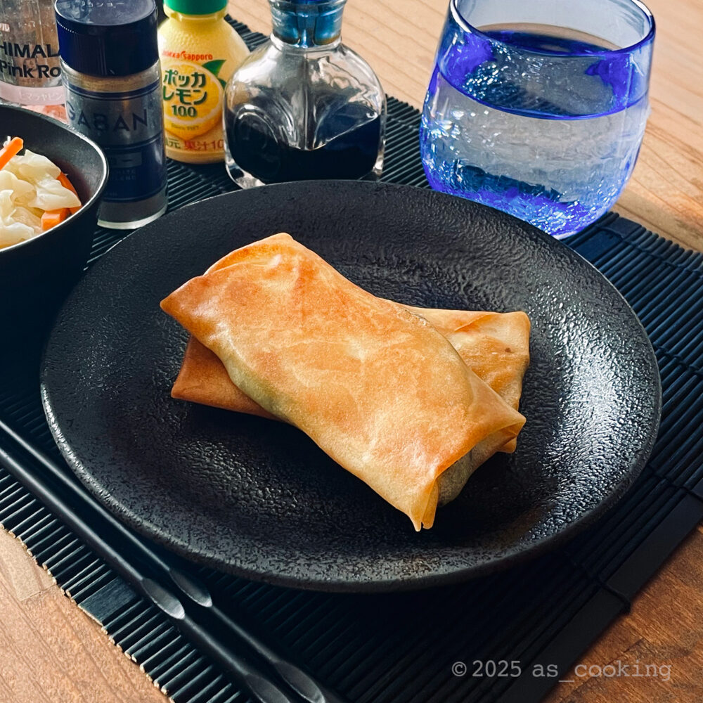 福島県の給食メニュー「かぼちゃチーズ春巻き」