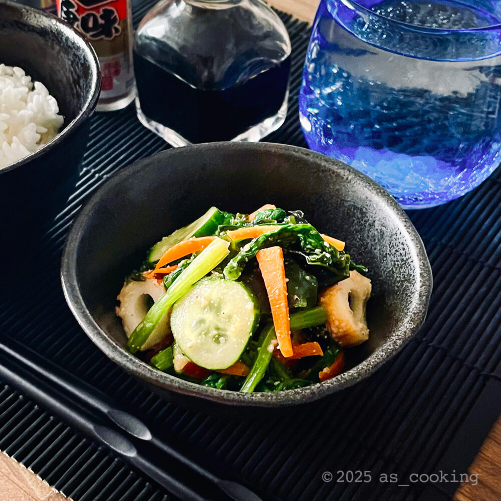 ほうれん草のごまみそ和え