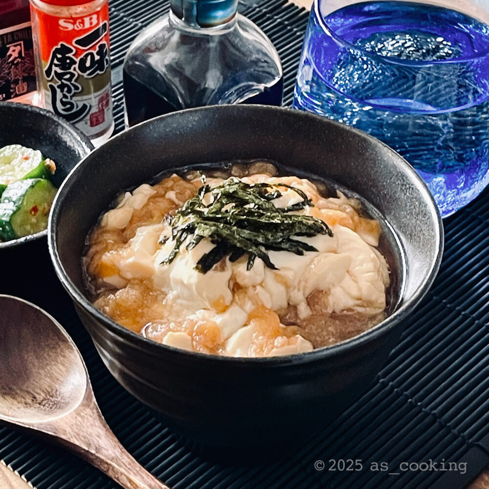 ほろほろ豆腐丼(麺つゆver.)(2)
