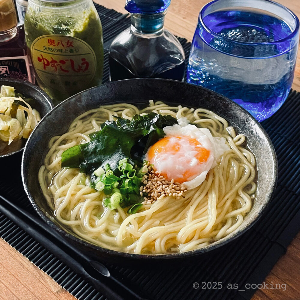 柚子胡椒風味の塩ラーメンの写真