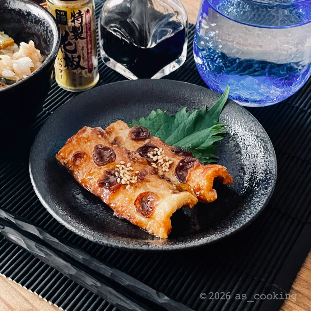 長野県の給食メニュー ちくわのかば焼き