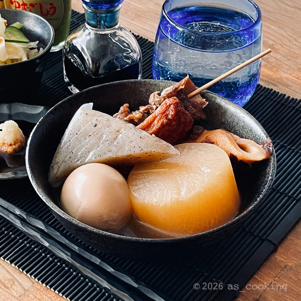 姫路おでんの盛り付け