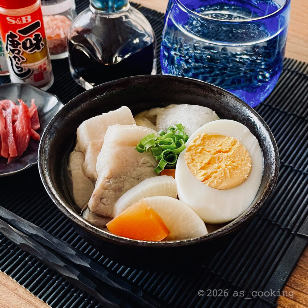 鹿児島県徳之島の郷土料理 塩豚雑煮