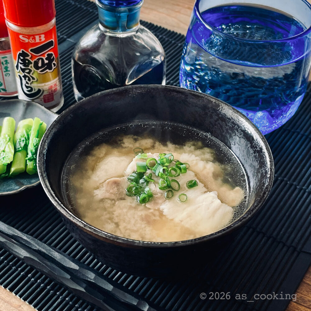 鹿児島県伊仙町の郷土料理 塩豚雑煮
