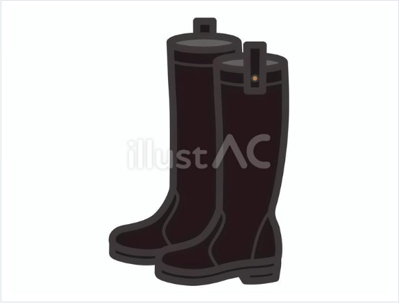 ロングブーツ（細・プルタグ付）01