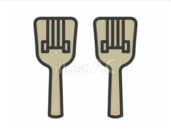 2つ並んだシンプルな鳴子のイラスト